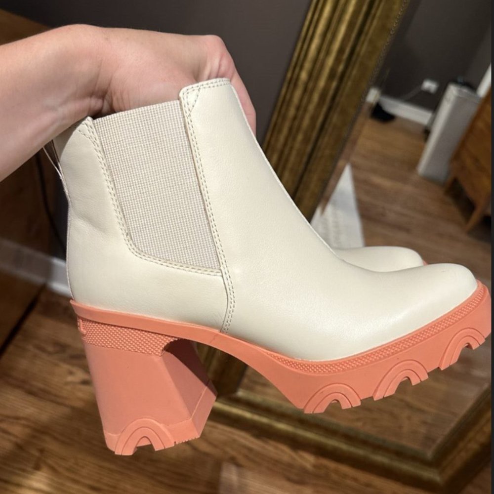 Sorel Brex Waterproof Platform Block Heel Chelsea Bootie
